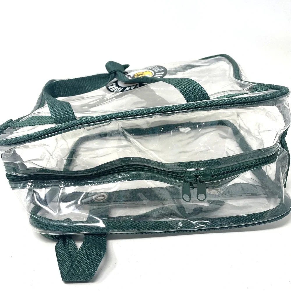 NFL Green Bay Packers Clear Zipper Messenger‎ Bag Stadium Approved